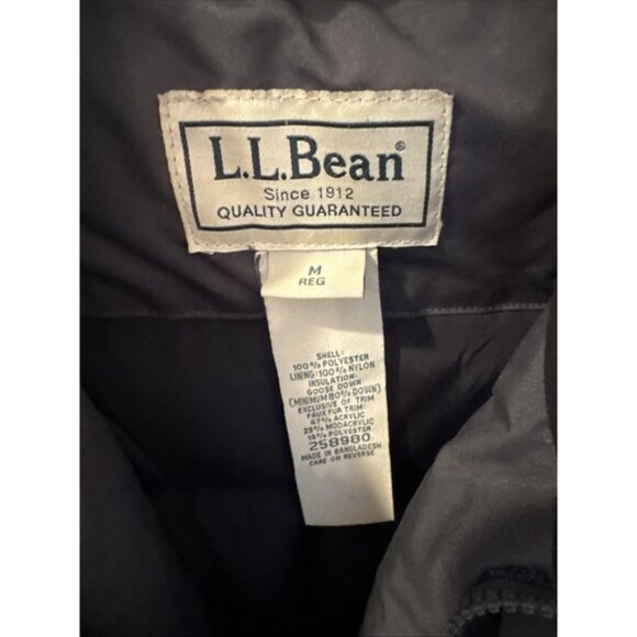 L.L.‎ Bean Baxter State Goose Down Winter Parka Men's Size Med Gray Full Zip - Picture 2 of 10